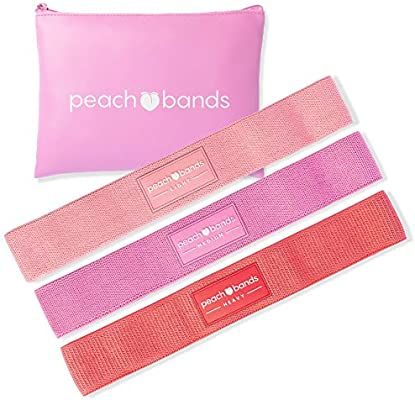 PEACH BANDS Hip Band Set - Fabric Resistance Bands - Exercise Bands for Leg and Butt Workouts | Amazon (US)
