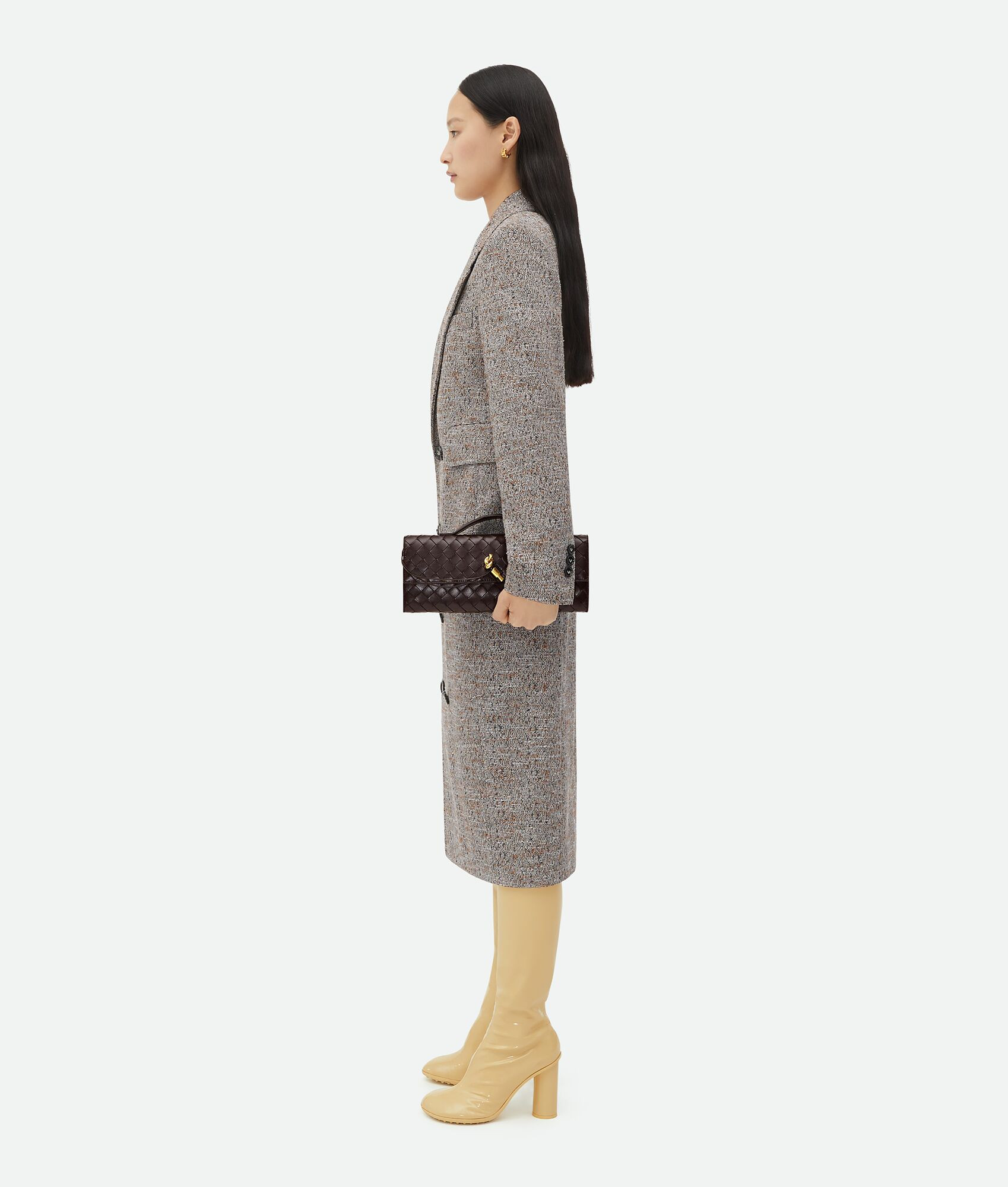 Andiamo Clutch für Damen in Black | Bottega Veneta DE | Bottega Veneta