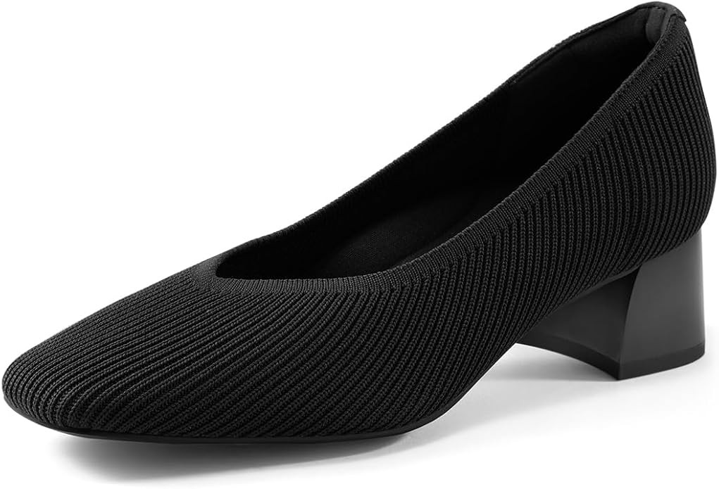 Arromic Women's Pumps, Closed Toe Chunky Heels for Women, Square Toe Low Block Heels, Work Pumps ... | Amazon (US)