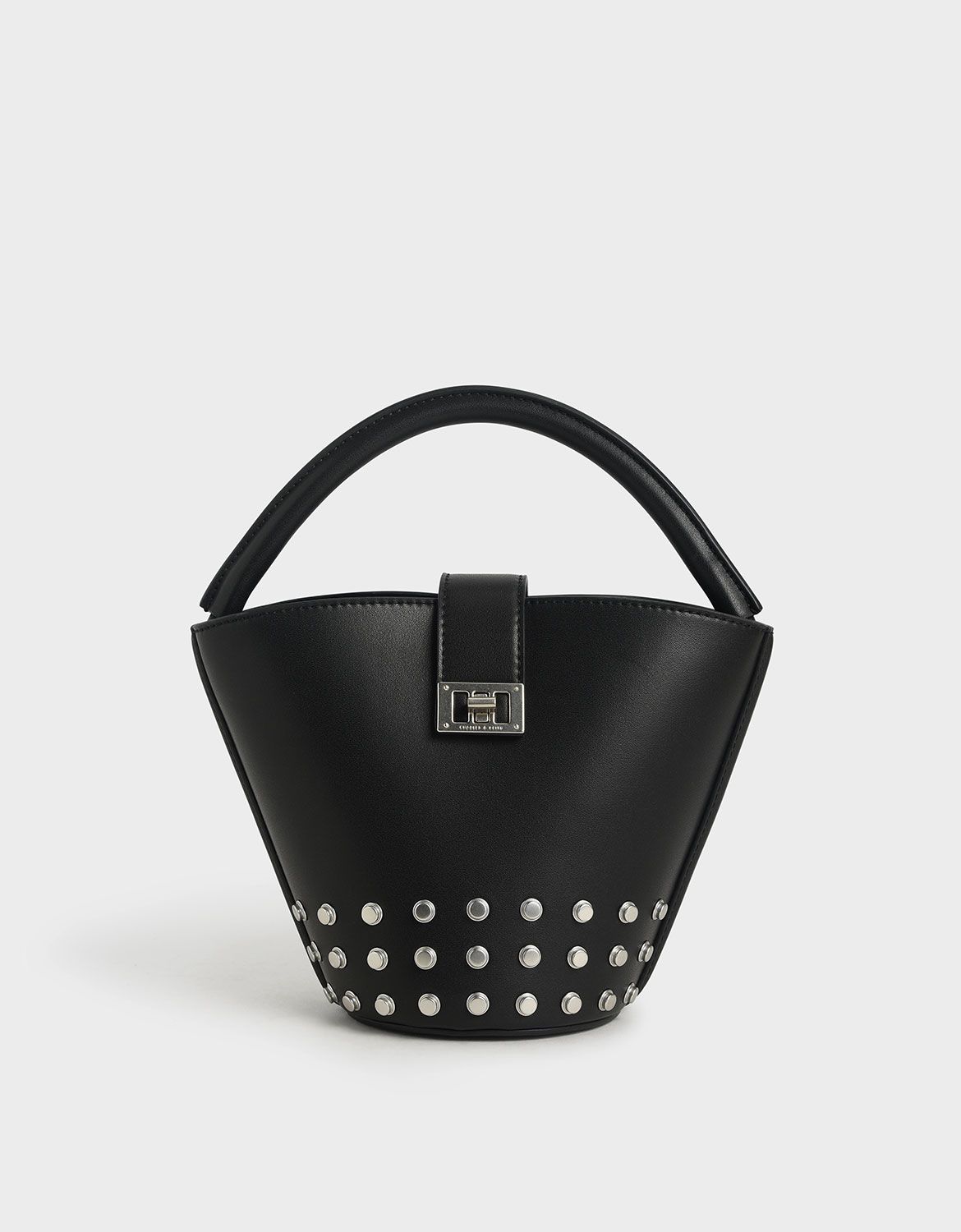 Studded Bucket Bag
- Black | CHARLES & KEITH (US)