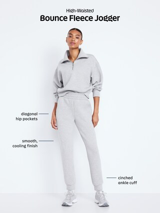 High-Waisted Bounce Fleece Jogger Sweatpants | Old Navy (US)