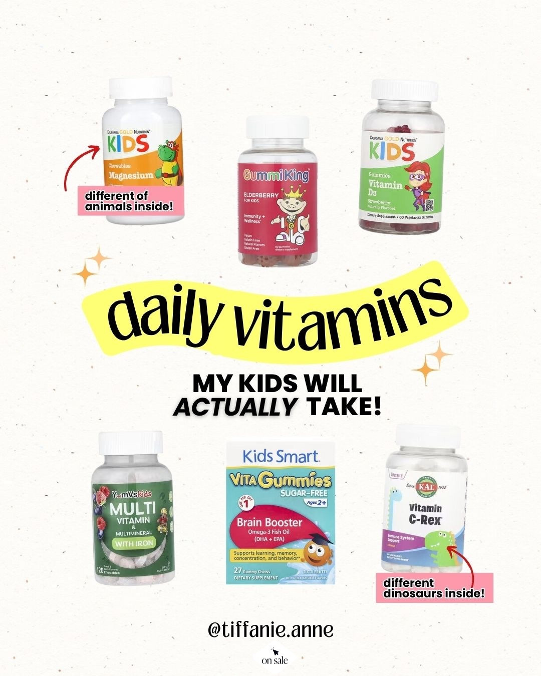 We have tried them all, and my kids only like these! Especially, the DINOSAUR  ones! 🦖🦕 #kidsvitamins #vitamins 

#LTKFamily #LTKKids #LTKSaleAlert