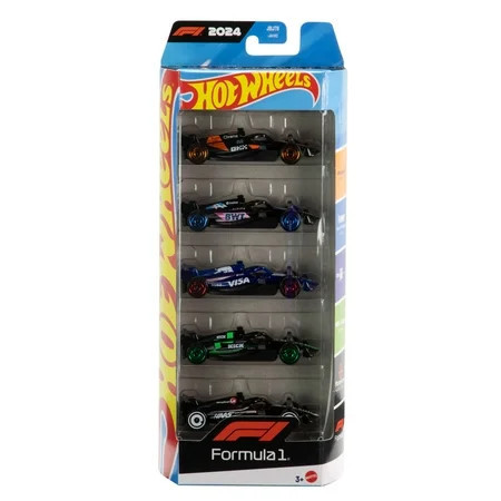 Hot Wheels 5-Pack Race Team, Set of 5 Formula 1-Themed 1:64 Scale Die-Cast Toy Cars | Walmart (US)