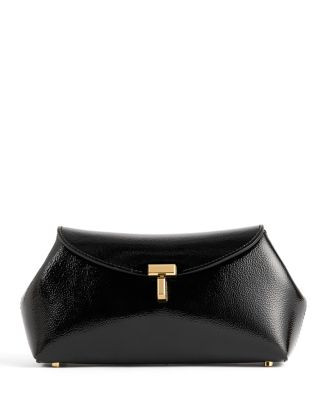 TOTEME Mini T-Lock Glossy Leather Naplack Clutch   | Bloomingdale's Gifts Holiday Gifts For Her | Bloomingdale's (US)