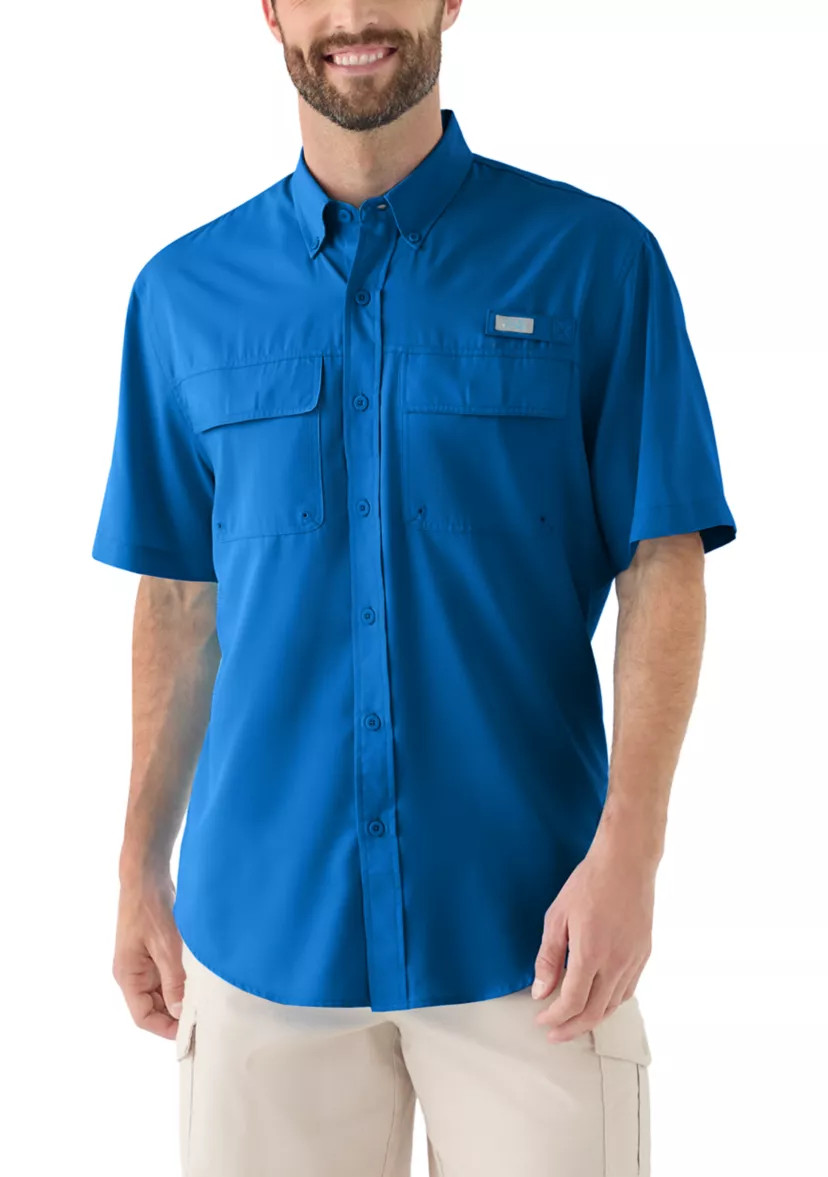Men's Short Sleeve Solid Fishing Shirt | Belk
