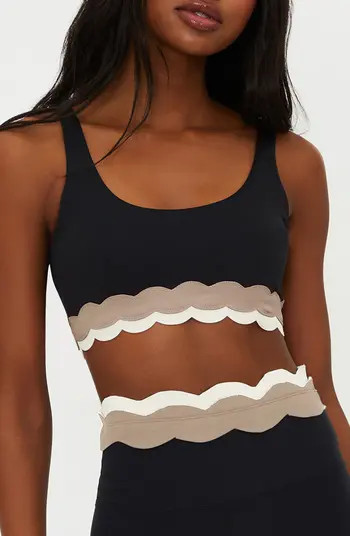 Marin Scallop Trim Sports Bra | Nordstrom