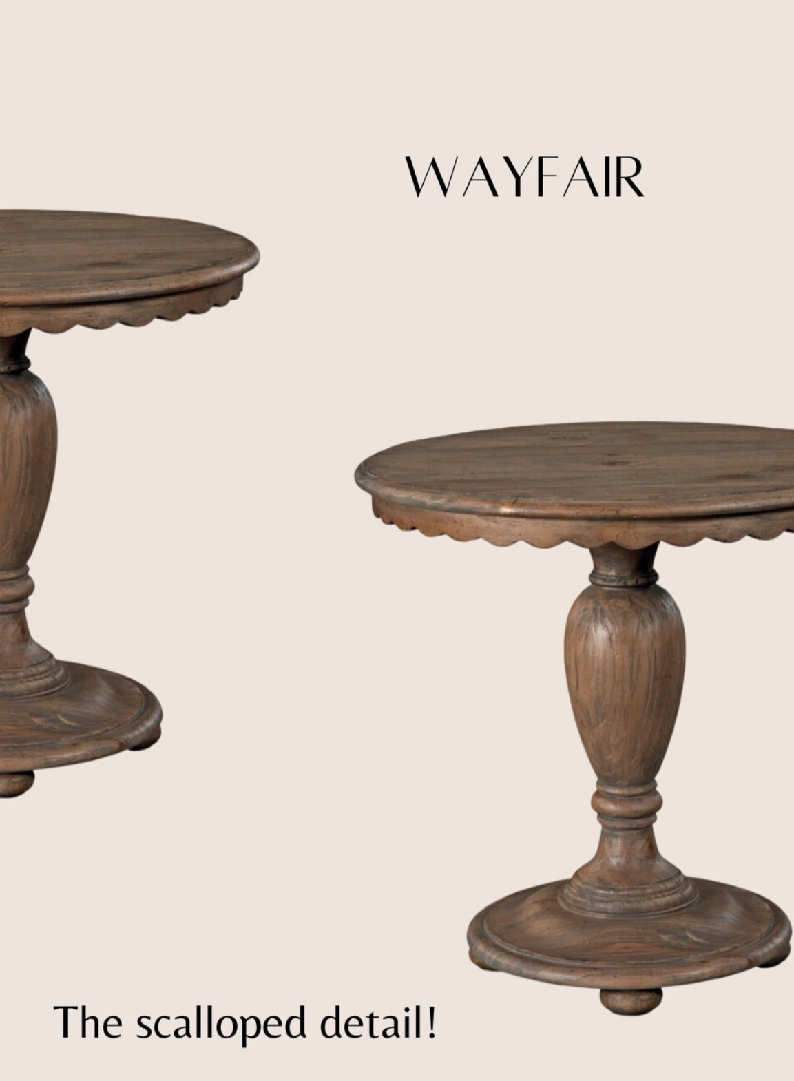 Scalloped table 

#LTKSaleAlert #LTKStyleTip #LTKHome