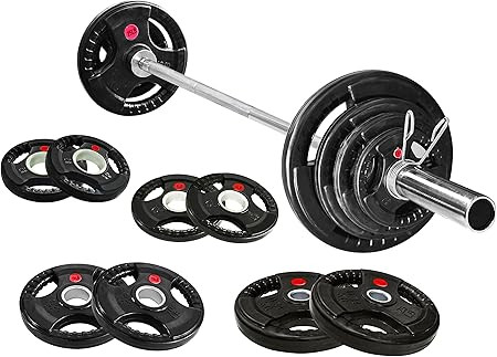 Signature Fitness Olympic Cast Iron Plate for Strength Training and Weightlifting | Amazon (US)
