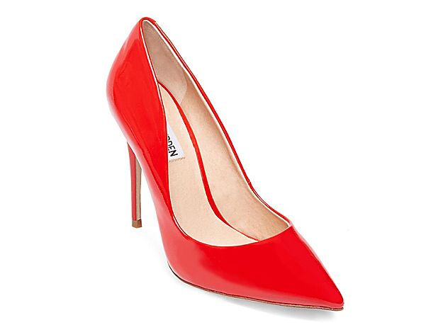 Steve Madden Daisie Pump - Women's - Red Patent Faux Leather | DSW