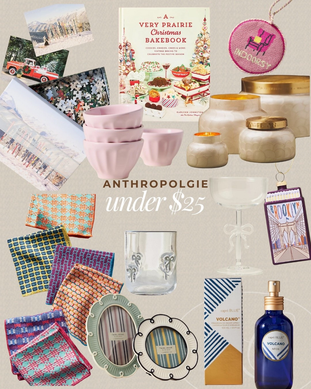 These gifts under $25 from Anthropologie are perfect for stocking stuffers, coworkers or secret santa  

#LTKGiftGuide #LTKHoliday #LTKSeasonal