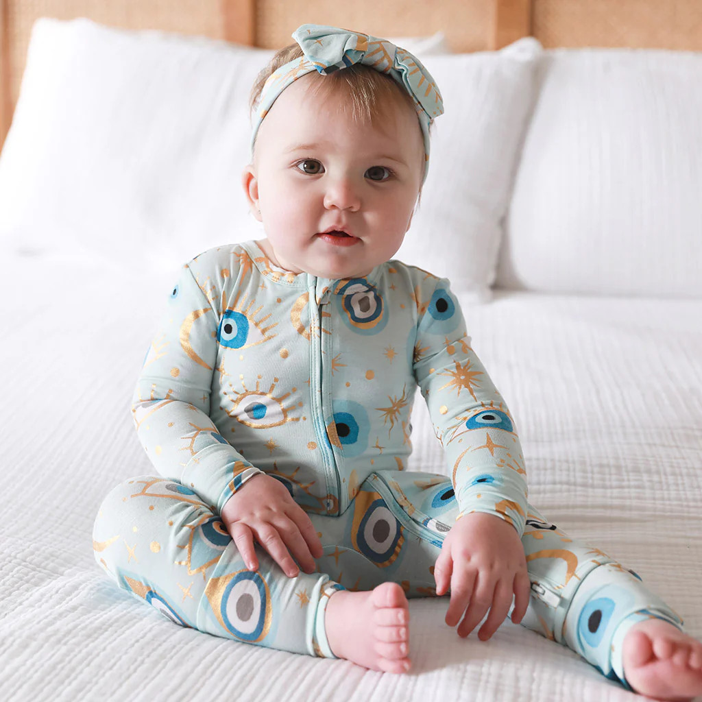 Nazar Blue Baby Convertible Sleeper | Celestial Fiona | Posh Peanut