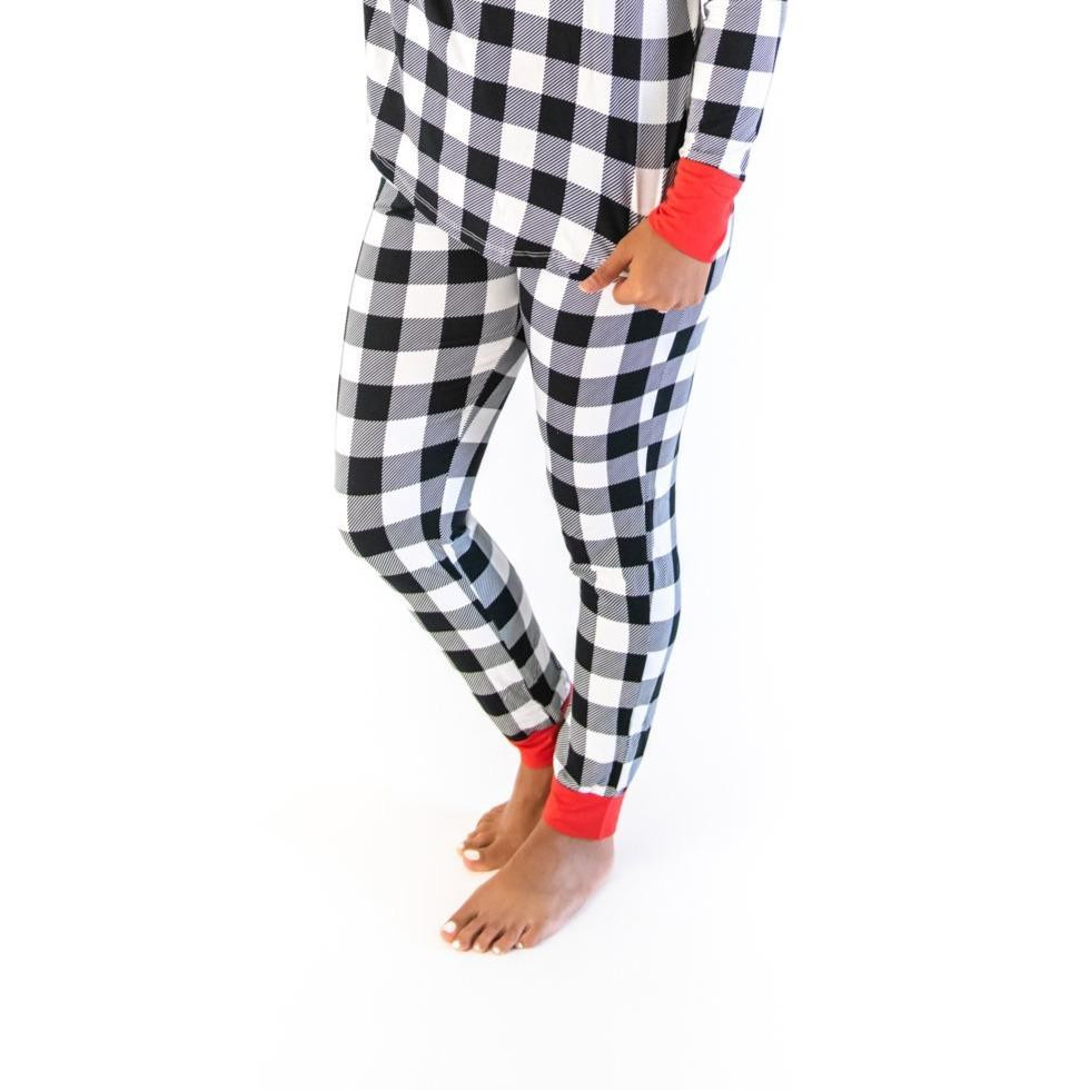 Buffalo Plaid Women's Bamboo Viscose Pajama Pants | Little Sleepies