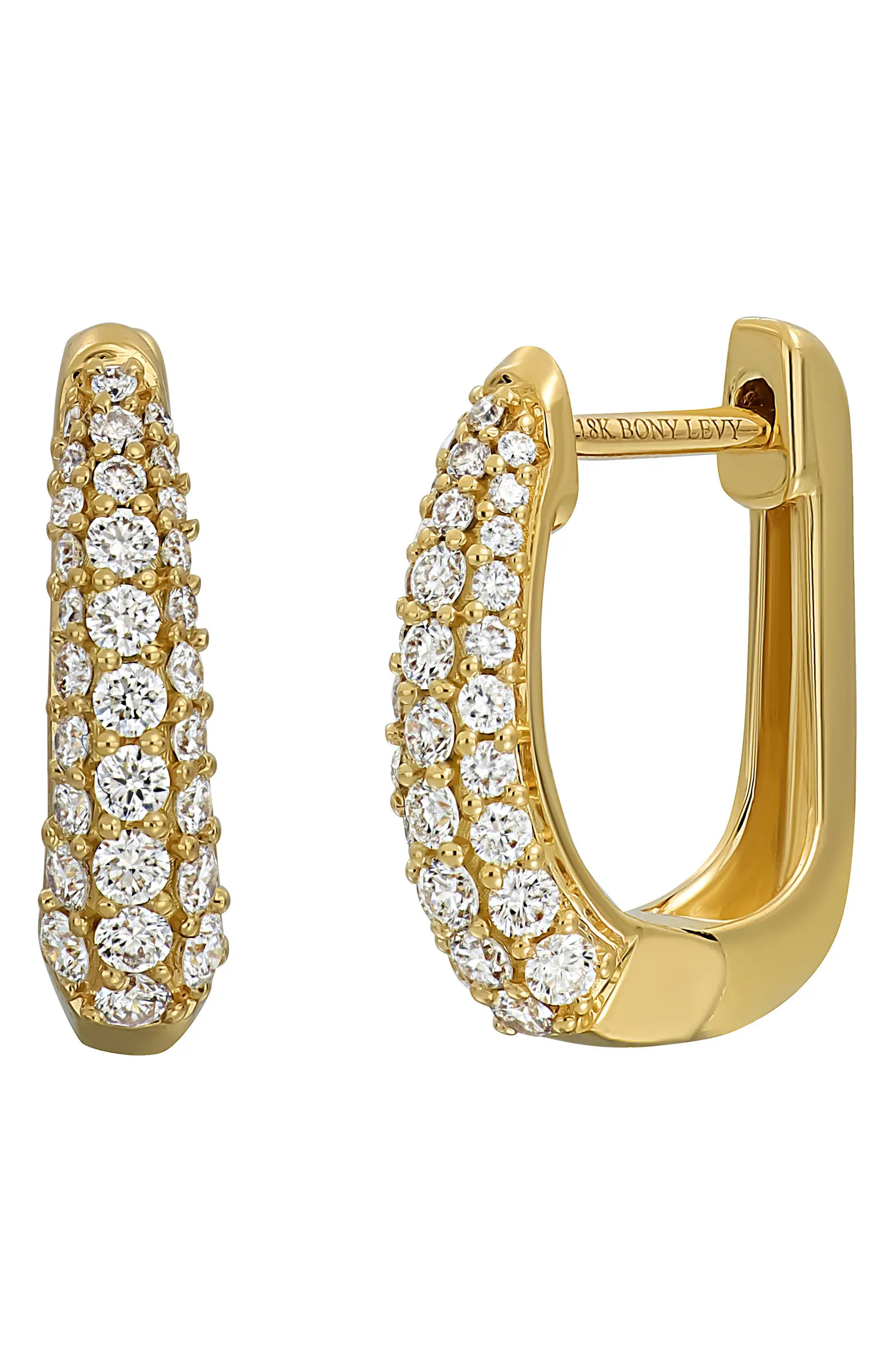 Diamond Huggie Hoop Earrings | Nordstrom