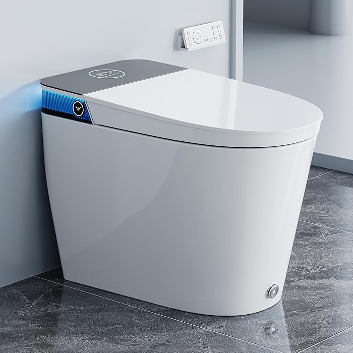 HOROW Artistic Bidet Toilet, Smart Toilet with ADA Chair Height, Ultra-Powerful Flush, Auto Open/... | Amazon (US)