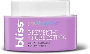 Bliss Youth Got This™ Prevent-4™ + Pure Retinol Deep Hydration Moisturizer | Visibly Diminishes Fine | Amazon (US)