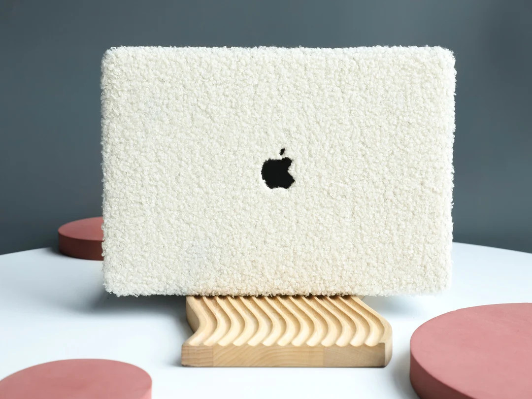 Velvet Milky Beige Hard Case Cover for MacBook Air 13 MacBook Pro 13 14 16 15 Air 13 12 Inch Lapt... | Etsy (US)