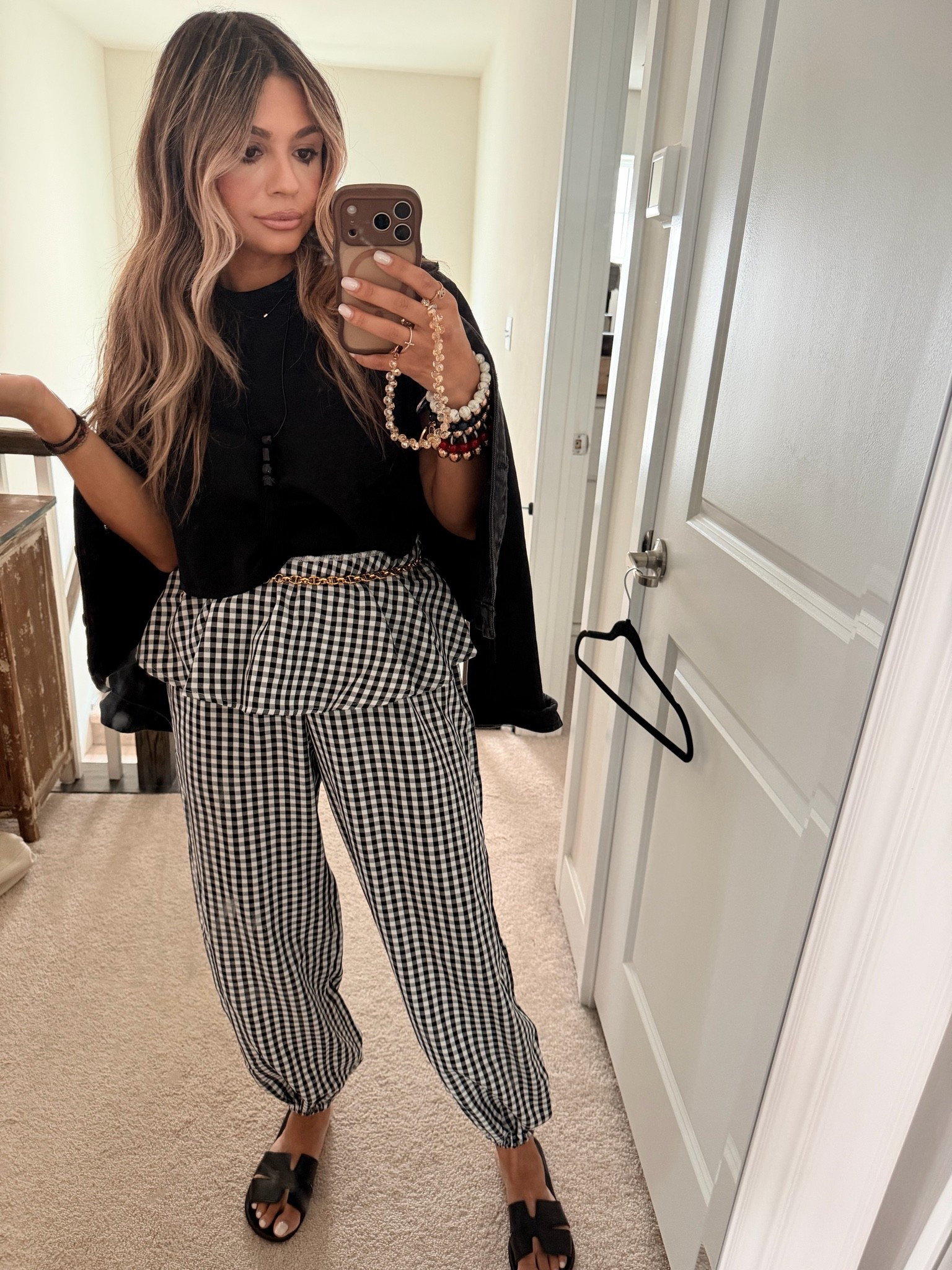Mom fit approved 
Love these pants so light and the peplum part of the pants are so cool 
Paired with my favorite tee and the perfect accessories

#LTKgrwm #LTKootd #LTKTravel