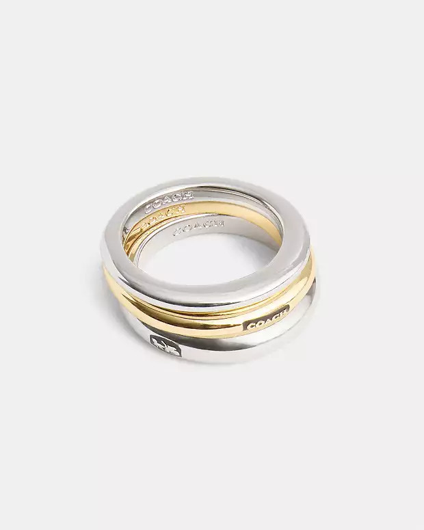 Mixed Metals Ring Set | Coach (US)