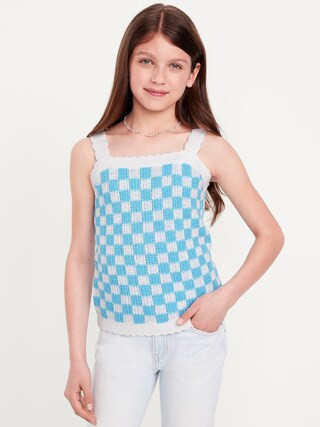 Sleeveless Sweater-Knit Tank Top for Girls | Old Navy (US)