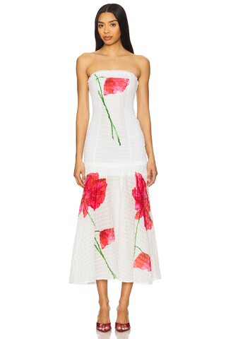 Charo Ruiz Ibiza Opal Long Dress in White Blossom from Revolve.com | Revolve Clothing (Global)