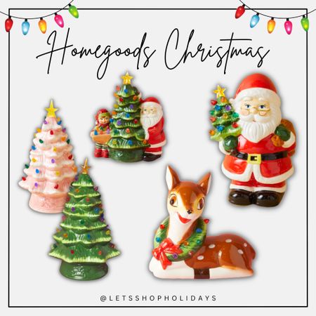 Homegoods Christmas decor, ceramic Christmas decor, Santa, reindeer, Christmas trees 

#LTKSeasonal #LTKfindsunder50 #LTKHoliday