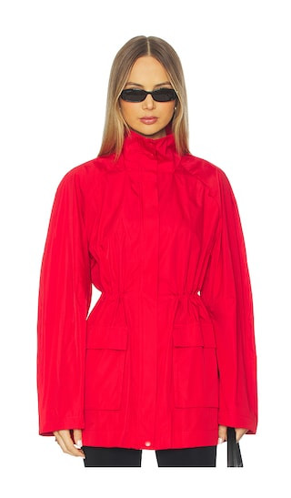 St. Agni Paper Taffeta Parka in Red. - size M | Revolve Clothing (Global)