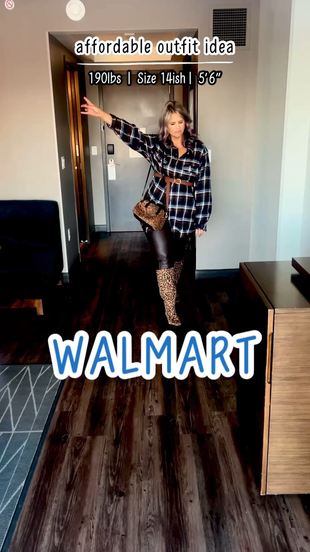 ✔️Blue & cognac flannel
Button down shirt 〰️ men’s XL tall @walmartstyle 
✔️Brown faux leather leggings 〰️ size L (TTS) @walmartstyle 
✔️Knee high leopard boots 〰️ wide calf version TTS @walmartstyle 
✔️Cognac braided belt
〰️ size 3x (sized up to 3x)
✔️Leopard shoulder bag 〰️ furry!

#walmart #walmartfashion #walmartstyle  walmart fashion, walmart style, walmart outfit, walmart look, walmart fashion, found it at walmart, walmart fashion finds, walmart summer, walmart winter, walmart fall, walmart spring, walmart new arrivals, walmart outfit, walmart outfit inspo, walmart outfit inspiration, walmart curves, walmart curvy, curvy walmart, midsize walmart, walmart midsize, walmart ootd, walmart shopping, new at walmart  #leopard #print leopard print, leopard, leopard outfit, outfit with leopard, leopard belt, leopard shoes, leopard boots, leopard handbag, leopard purse, leopard bag, leopard accept, animal print, leopard inspiration, leopard outfit inspiration, leopard inspo, leopard pattern, animal print pattern, leopard shirt #flannel #shirt #buttondown #buttonup #button #flannelshirt #plaid #plaidshirt #flannelstyle #flannellook #flanneloutfit #flanneloutfitidea #flanneloutfitinspo #grunge #grungeoutfit #grungestyle #grungelook  #under20 #under30 #under40 #under50 #under60 #under75 #under100 #affordable #budget #inexpensive #size14 #size16 #size12 #medium #large #extralarge #xl #curvy #midsize #pear #pearshape #pearshaped budget fashion, affordable fashion, budget style, affordable style, curvy style, curvy fashion, midsize style, midsize fashion 

#LTKShoeCrush #LTKFindsUnder50 #LTKMidsize