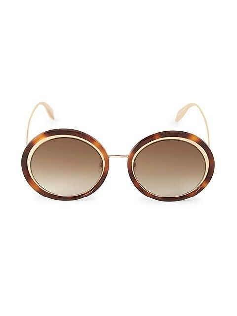 53MM Retro Mod Round Sunglasses | Saks Fifth Avenue