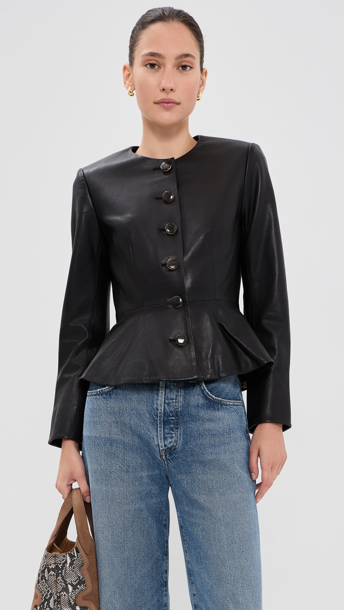 Veronica Beard Quinn Lambskin Leather Jacket | Shopbop | Shopbop