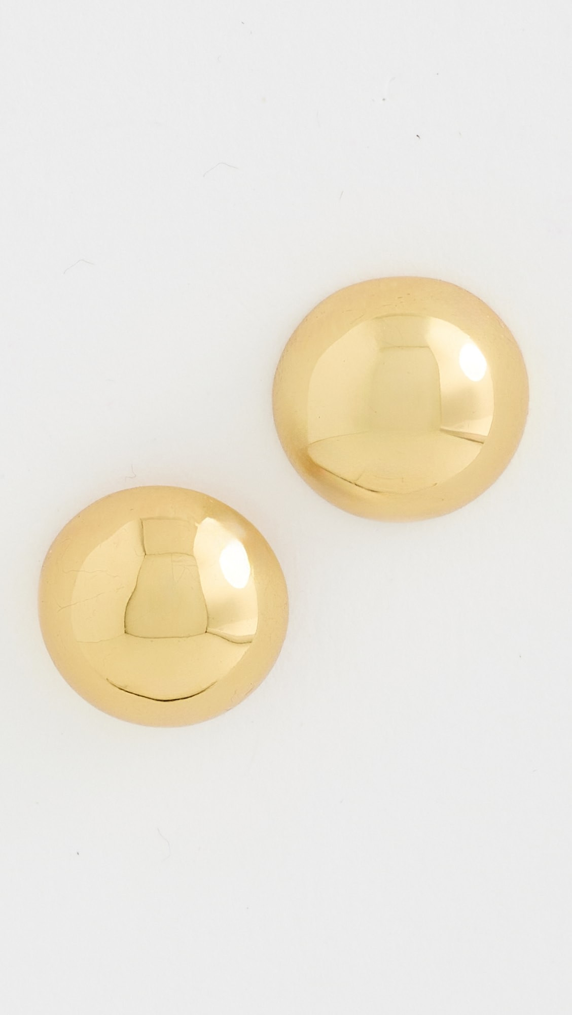 Kenneth Jay Lane Polished Domed Button Earrings | Shopbop | Shopbop
