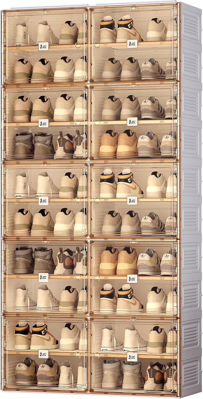 ANTBOX Portable Shoe Rack Organizer for Closet Entryway, Stackable Sneaker Storage Shoe Cabinet w... | Amazon (US)