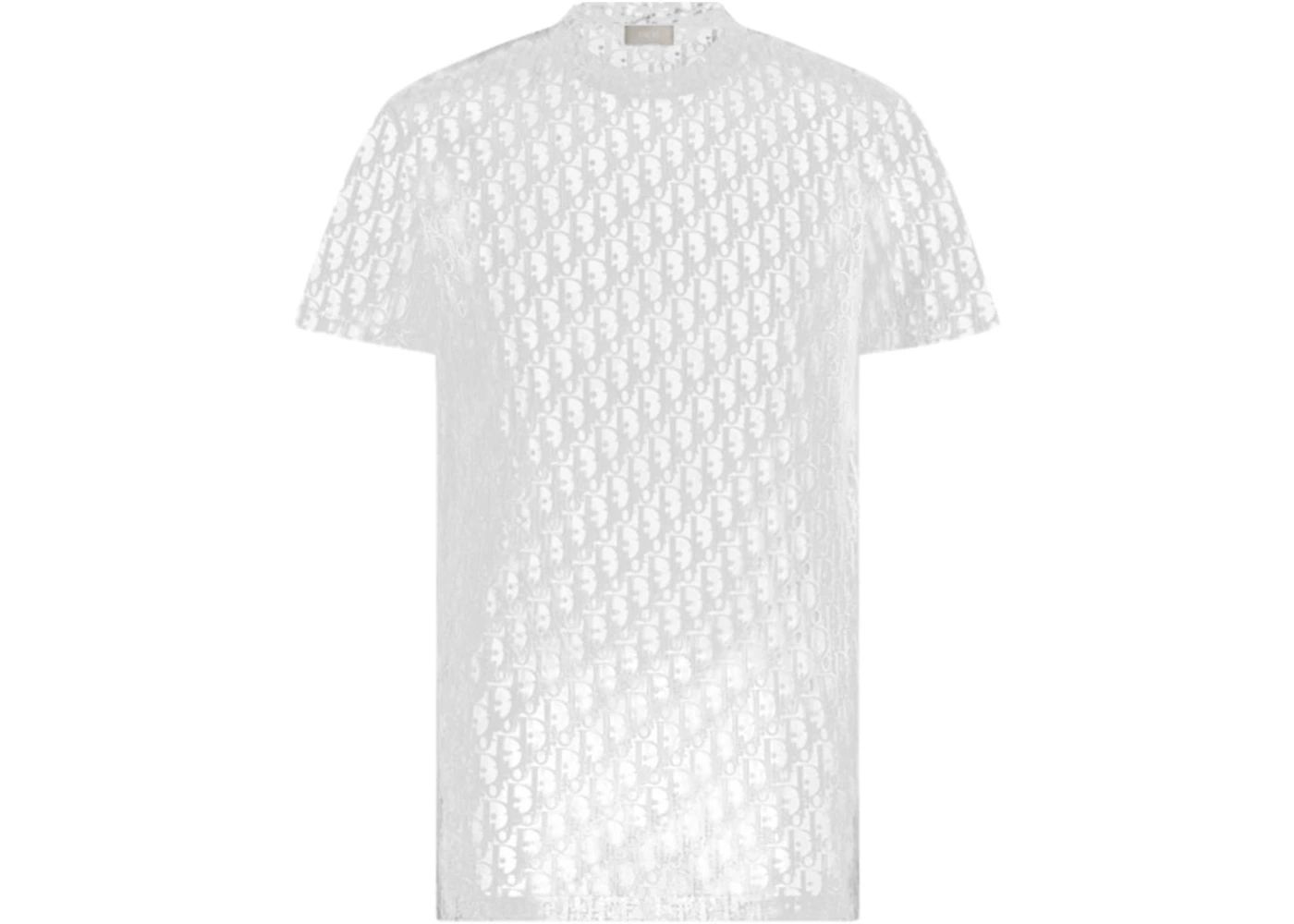 Dior Sheer Oblique T-Shirt White | StockX