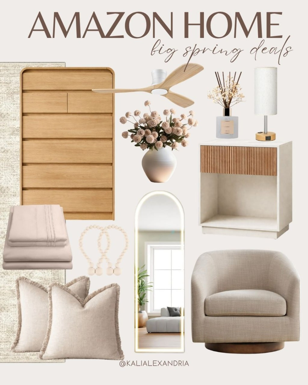 Amazon Home spring deals are so good right now 🤍 Sharing my favorite neutral home finds—from cozy pillows and soft sheets to a beautiful accent chair, mirror, lamp, and dresser. These pieces give that warm, calm, elevated look without overdoing it. Perfect for a spring home refresh.


// Amazon, Amazon Finds, Amazon Spring, Amazon Spring Decor, Amazon Neutral Home, Amazon Neutral Home Finds, Amazon Home Spring, Amazon Home, Amazon Home Finds, Amazon Home Decor, Amazon Home Decor Finds, Cozy Home, Cozy Home Decor, Amazon Deals, Amazon Sale 

 #LTKSeasonal #LTKHome #LTKSaleAlert