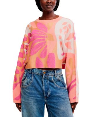 Women's Mia Oversized Crewneck Sweater | Macy's