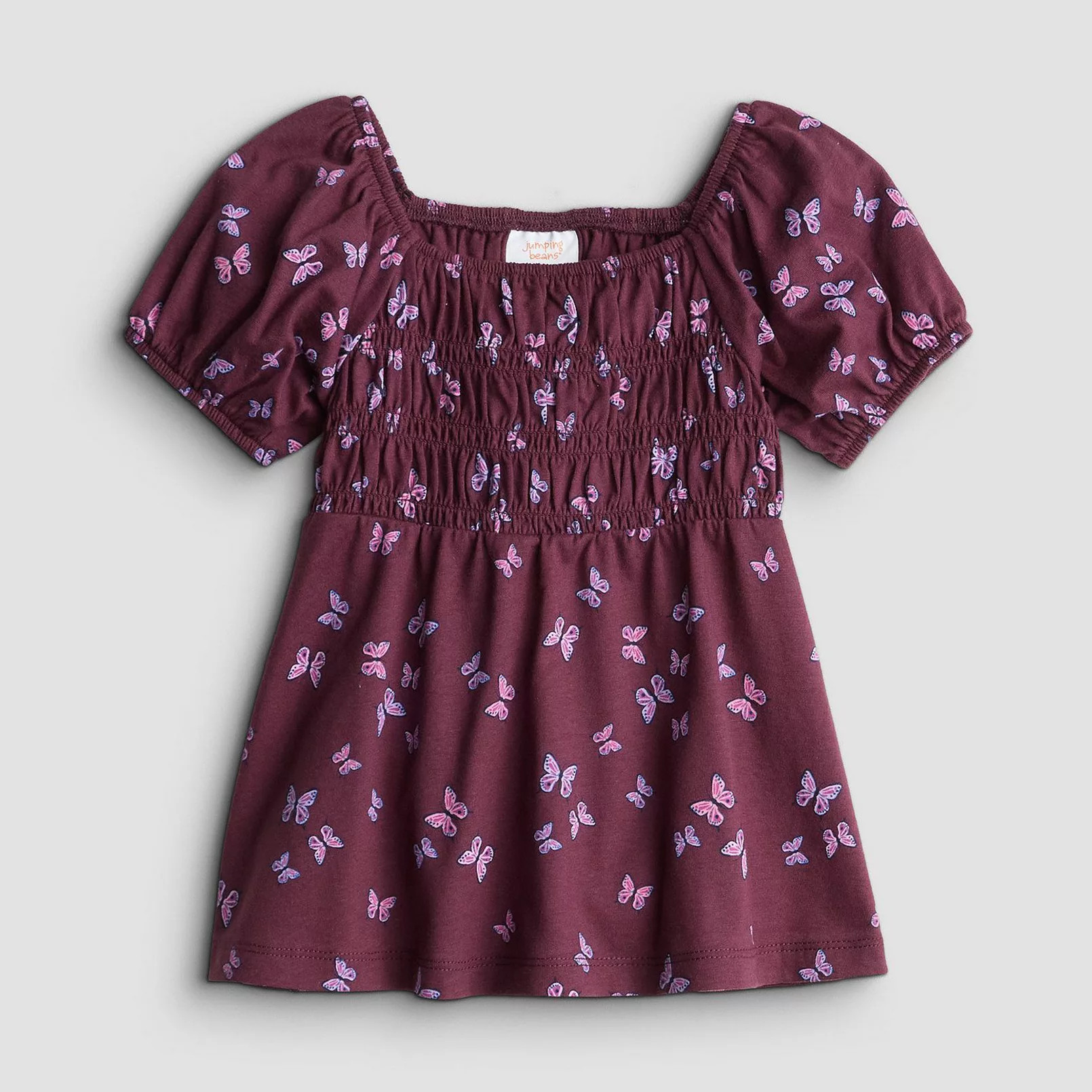 Girls 4-12 Jumping Beans® Smocked Peasant Top | Kohl's