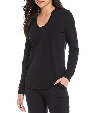 Malibu Luxe Brushed Jersey Coordinating Lounge Hoodie | Dillard's