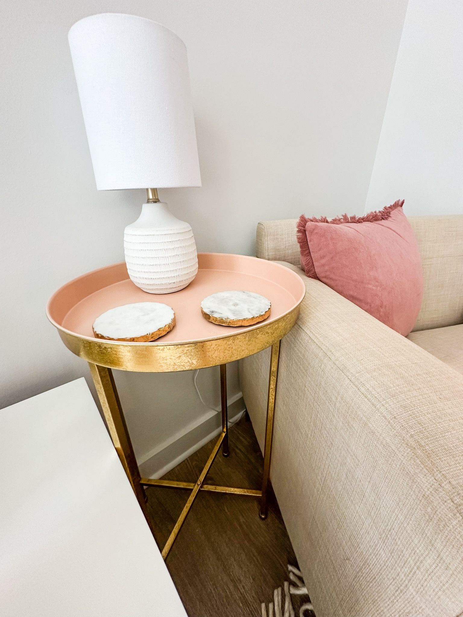 When you need furniture but don't want to put it together! This adorable side table comes in only two pieces, and the top is attached by magnets. It literally took a minute to unbox and assemble!



#LTKFindsUnder100 #LTKFamily #LTKHome