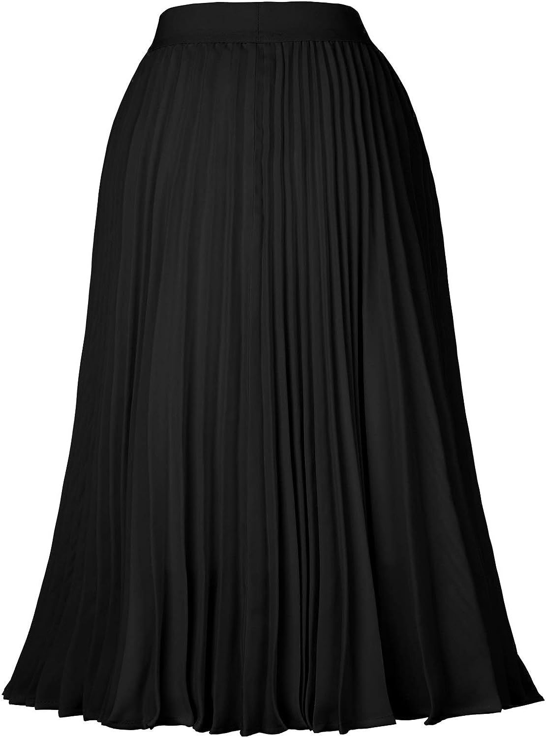 Kate Kasin Women's High Waist Pleated A-Line Swing Skirt Midi Skirt KK659 | Amazon (CA)