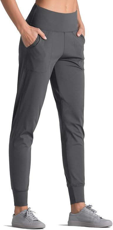 Amazon.com: Dragon Fit Joggers for Women with Pockets,High Waist Workout Yoga Tapered Sweatpants ... | Amazon (US)