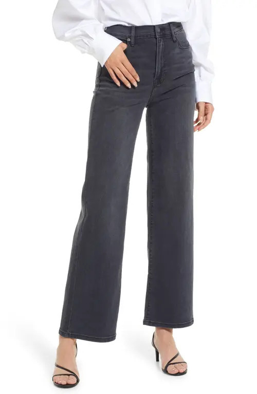HIDDEN JEANS Women's High Waist Wide Leg Jeans in Black at Nordstrom, Size 27 | Nordstrom