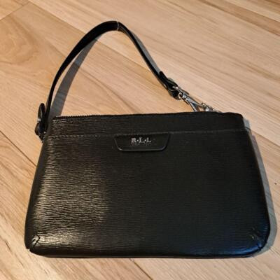 Ralph Lauren Black Wrist Bag Limited Edition Iconic Design Timeless Fashion Luxu | eBay US