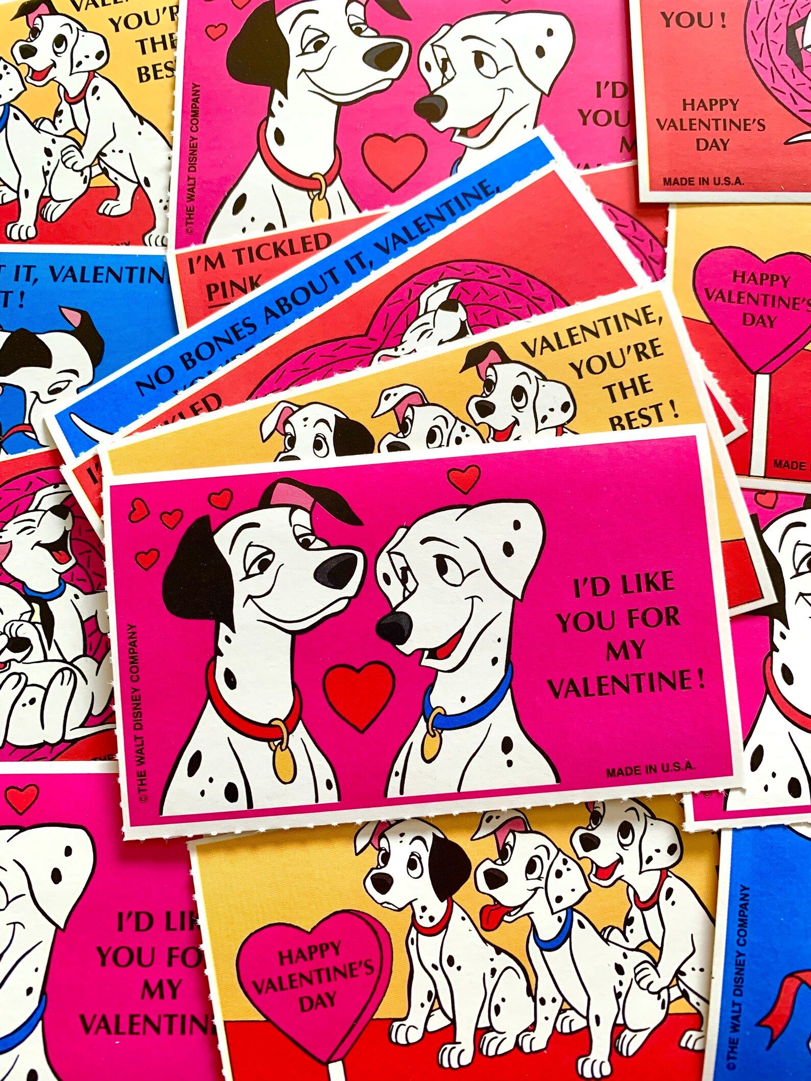 90s Rare Mystery 101 Dalmatians Valentines Day Card Packs 4 Cards - Etsy | Etsy (US)