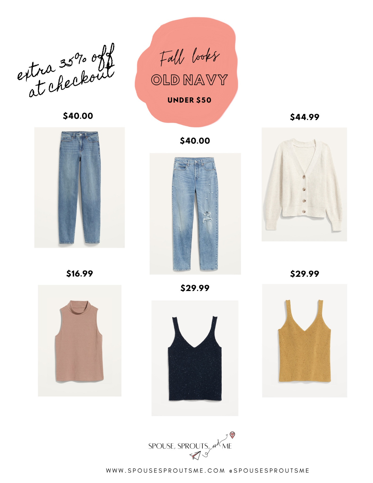 Fall transitional pieces. Old Navy Finds, ribbed tank top, sleeveless mock turtleneck, high rise loose jeans, mom jeans, midsize


#LTKcurves #LTKsalealert #LTKunder50