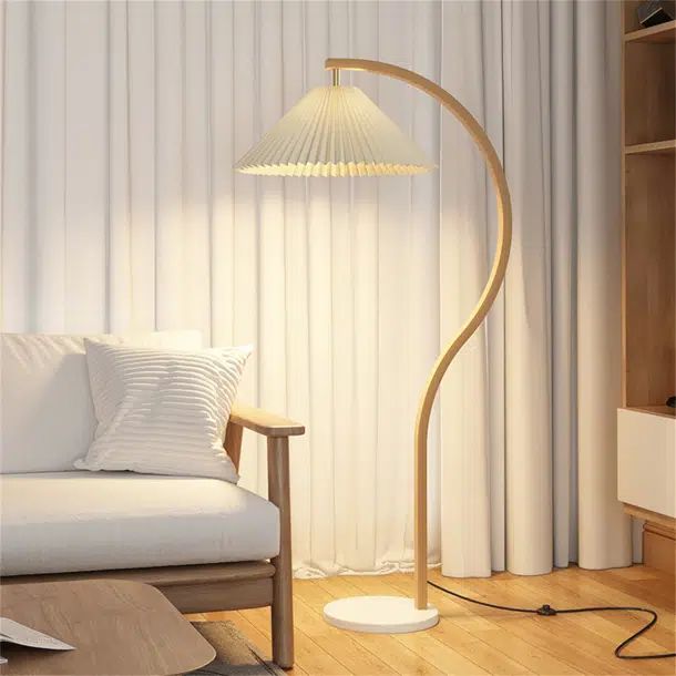 59.8'' White Arched/Arc Floor Lamp | Wayfair North America