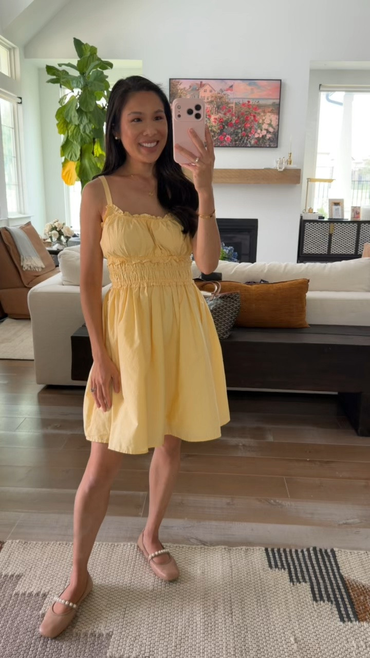 Small waist mini dress that I am wearing an extra small tall. I love this for Summer! Can be dressed up or styled more casual.

#LTKootd #LTKSeasonal