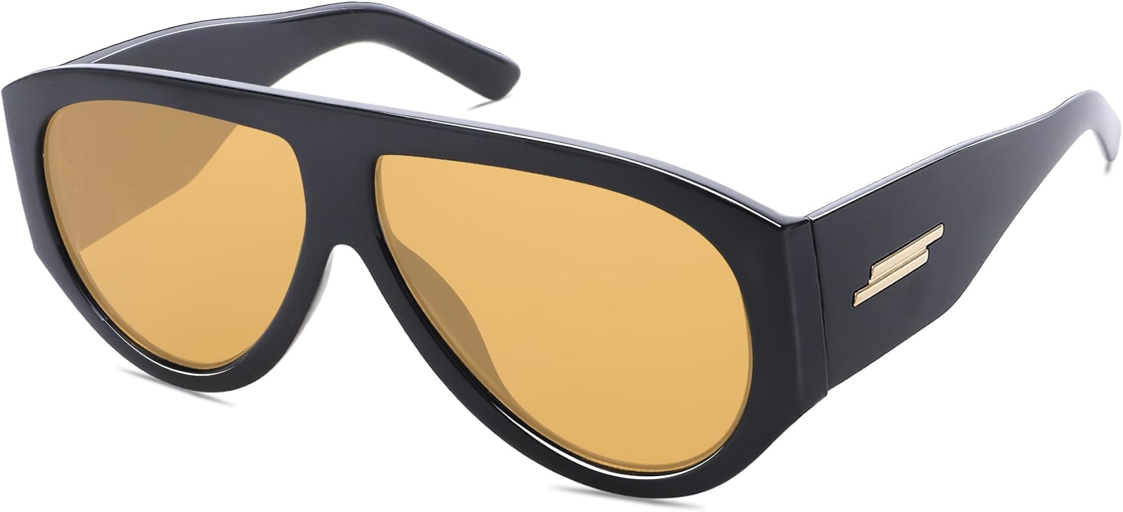 Retro Oversized Aviator Sunglasses for Women Men Trendy 70s Classic Vintage Designer Sun Glasses | Amazon (US)