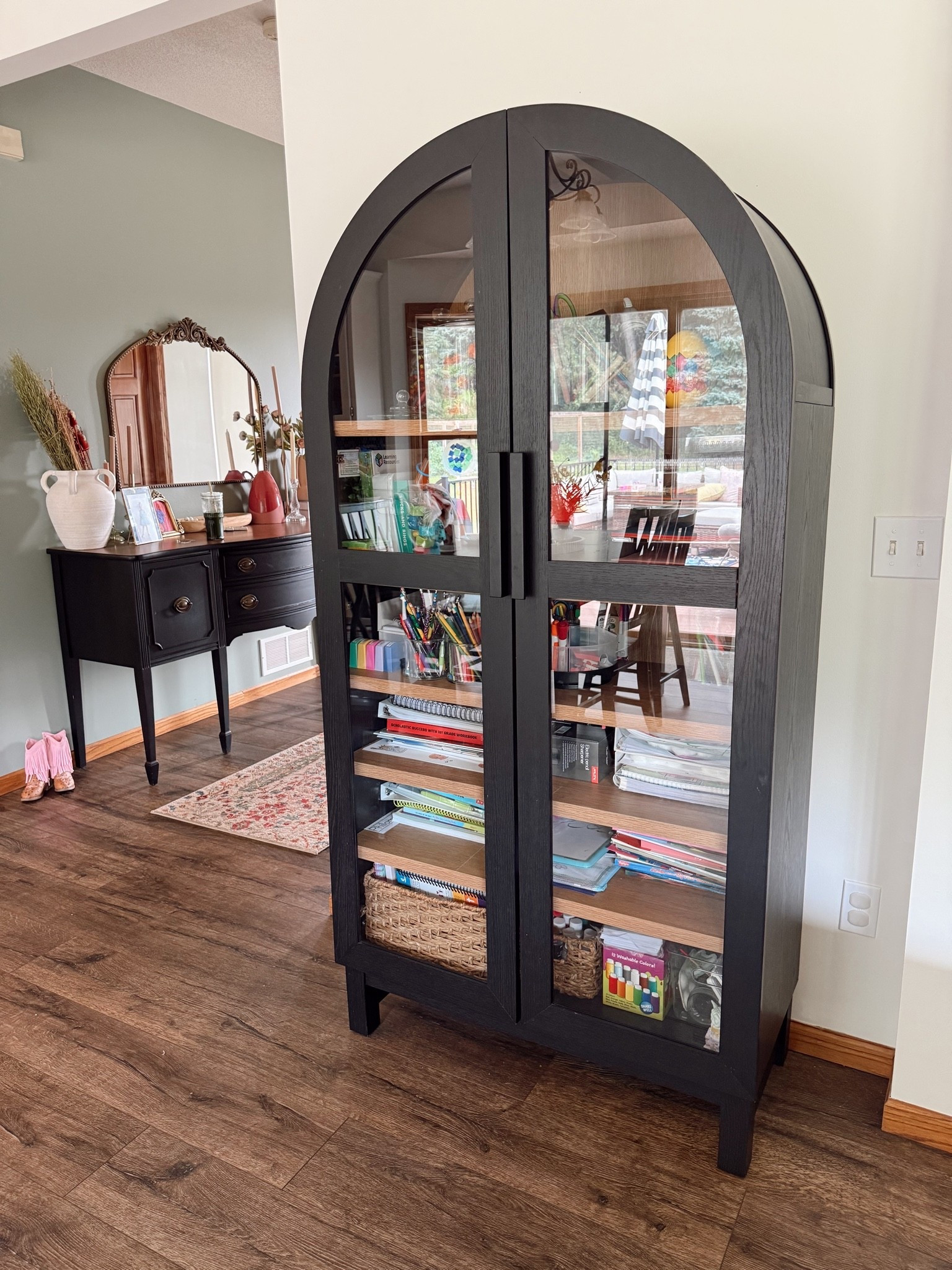 The most amazing Walmart find! Holds all of our craft supplies & homeschool stuff!

Organizer
Cabinet
Arched cabinet 
Organization, craft organizing 
Bins 
Walmart finds 
Home decor

#LTKHome