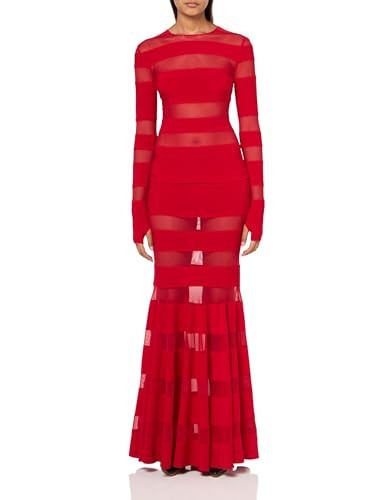 Spliced Dress Fishtail Gown, Tiger RED/Tiger RED, XS | Amazon (US)