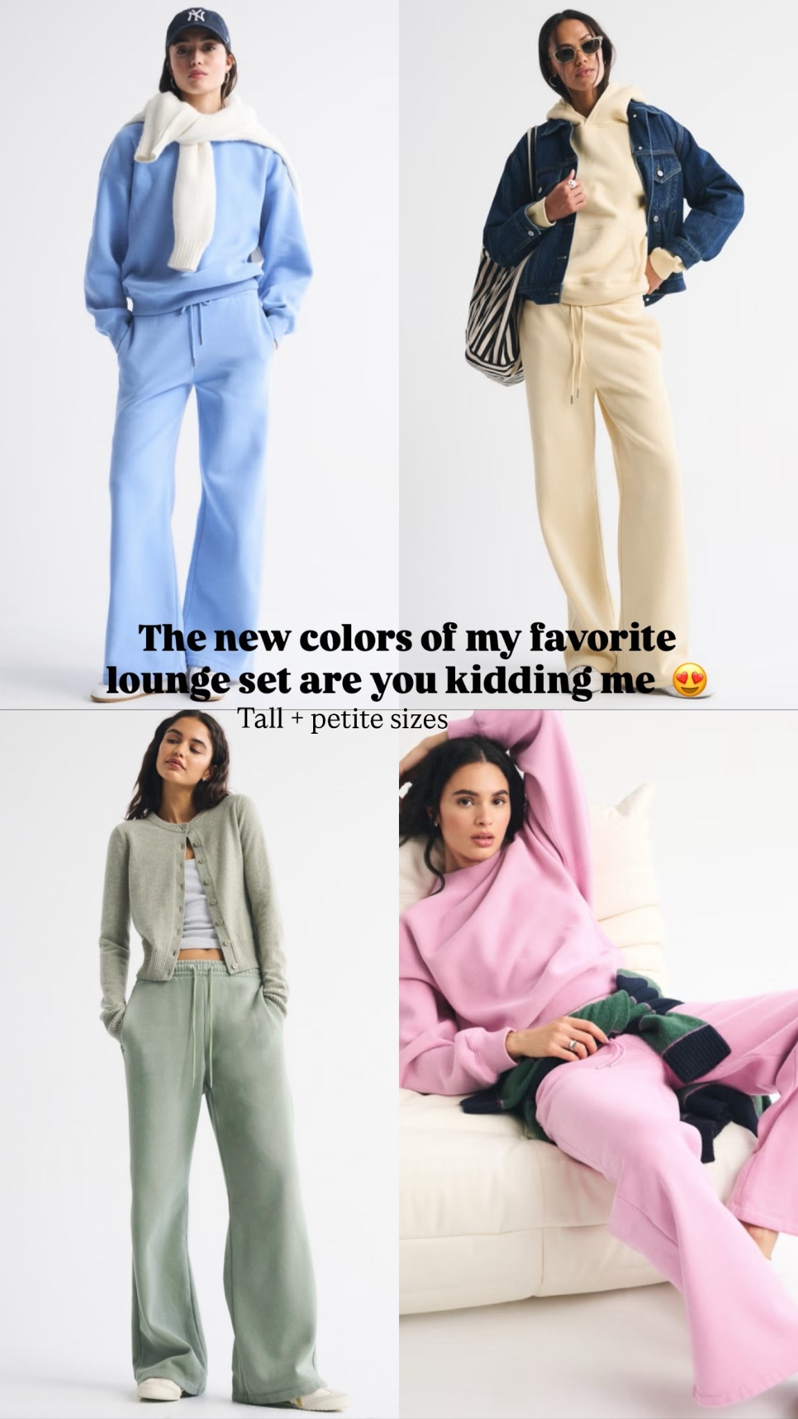 One of my favorite lounge sets! Tall girl friendly and bump friendly! 
Everything runs tts but wearing medium tall in pants and large in sweatshirt for bump! 


Lounge set, abercrombie, tall sizes, long inseam

#LTKootd #LTKTall #LTKBump