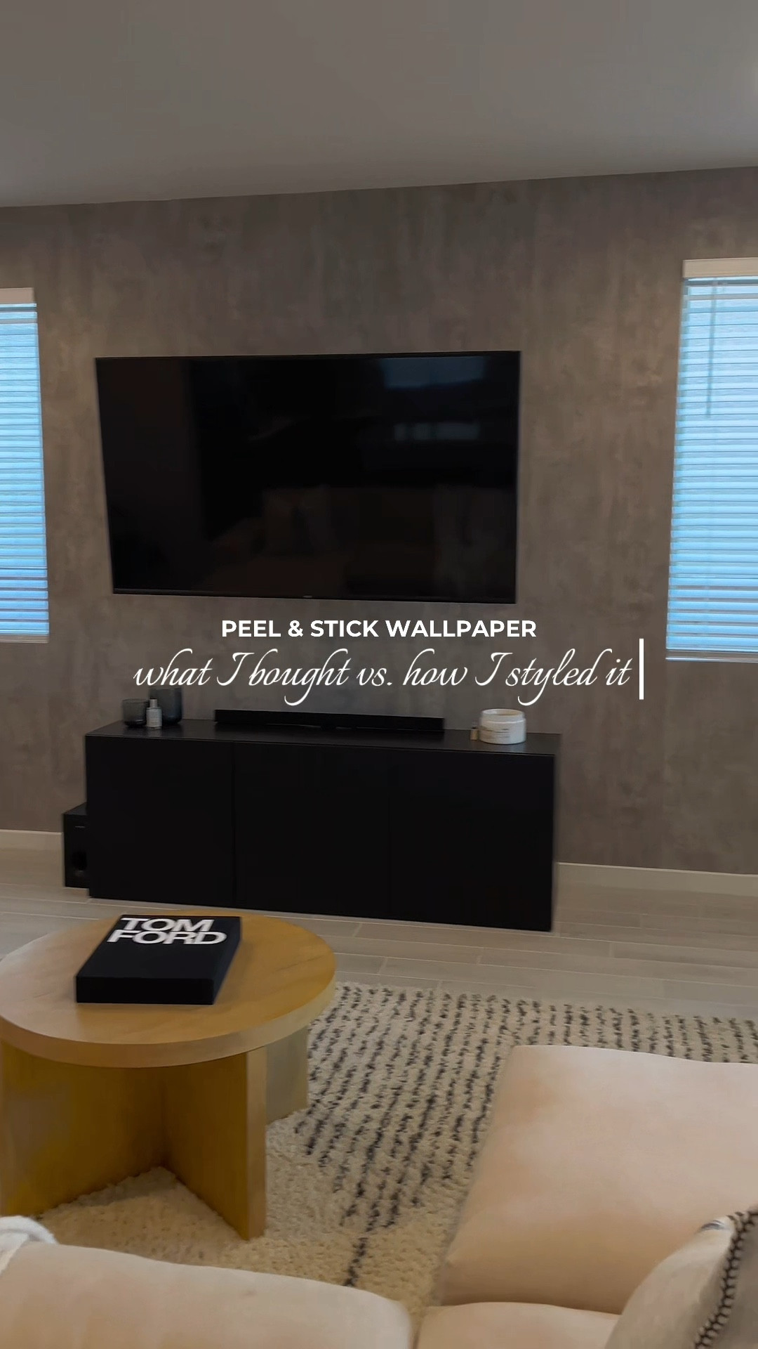 What I bought vs. how I styled it 👏🏽 Sharing multiple peel and stick wallpapers I’ve installed in my house that are renter friendly, removable, and easy to install. These wallpapers work beautifully for accent walls and feature walls, and the textured designs add depth for a high end look without the commitment  

#LTKHome